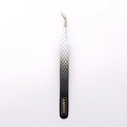 Amorie Fiber Tip - Angle Needle Nosed Tweezer (E05)